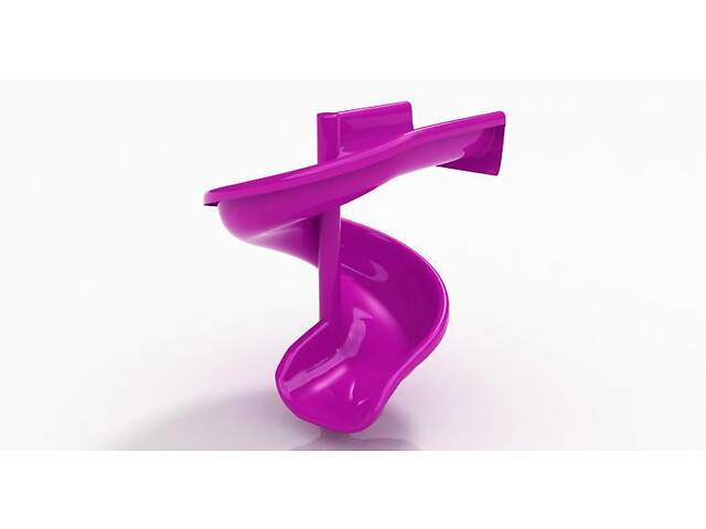 Гірка пластикова гвинтова H-1,5 м. подовжена Фіолетовий - Фото 1