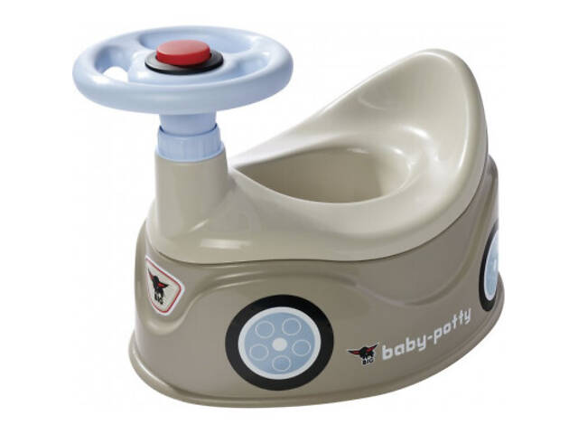 Горщик Big з кермом та сигналом Сірий 18 місяців (54801) - Фото 1