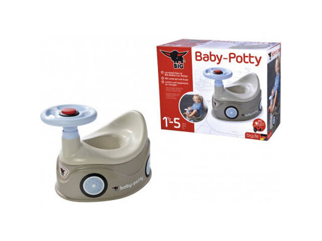 Горщик Big з кермом та сигналом Сірий 18 місяців (54801) - Фото 2