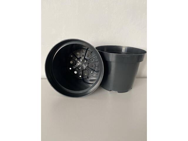 Горщик для розсади 1 л, Ø 13x10.5 см, з дренажними отворами, еластичний (пачка 100 шт) - Фото 2