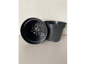 Горщик для розсади 1 л, еластичний, Ø 13 см, з дренажними отворами (пачка 50 шт)