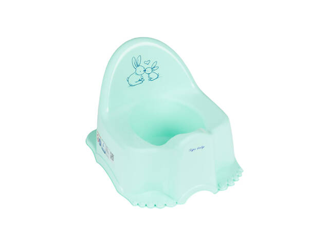 Горшок дитячий Tega Baby ЭКО Кролики мятный - Фото 1