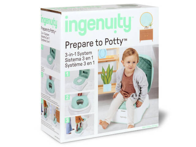 Горщик Ingenuity підставка дитяча 3 в 1 Prepare to Potty (17143) - Фото 3