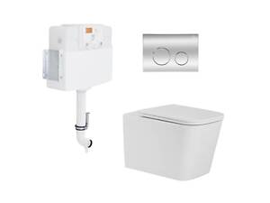 Готове рішення Qtap для ванної кімнати: підлоговий безбачковий унітаз Tern + бачок прихованого монтажу +