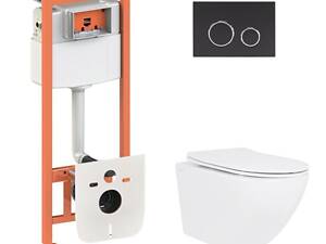 Готове рішення Qtap для ванної кімнати: підвісний унітаз Jay Ultra Quiet 520x360x320 + комплект інсталяції