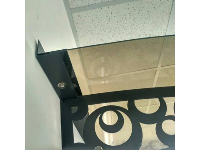 Готовий збірний навіс (козирок) над дверима Dash'Ok 1.5x1 м Style, Мідь антик кронштейн монолітний полікарбонат монолітні. - Фото 8