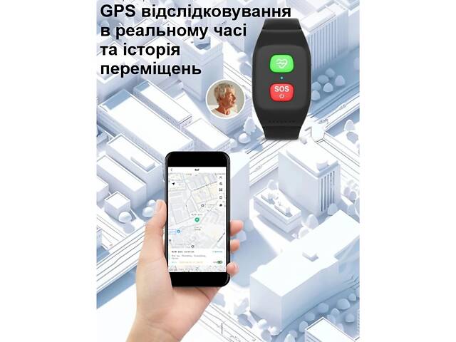 GPS браслет для людей похилого віку та дітей з SOS, голосовим зв'язком, вимірюванням параметрів здоров'я Nectronix S8 - Фото 6