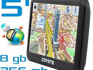 GPS навигатор экран 5 дюймов 256mb 8gb Coyote 556 с картами навигации