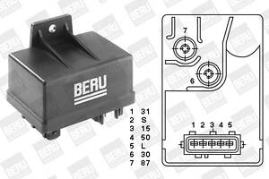 GR034 Реле свічок накалу Ducato/Jumper/Scudo 1.9/2.5D 89>02 7конт