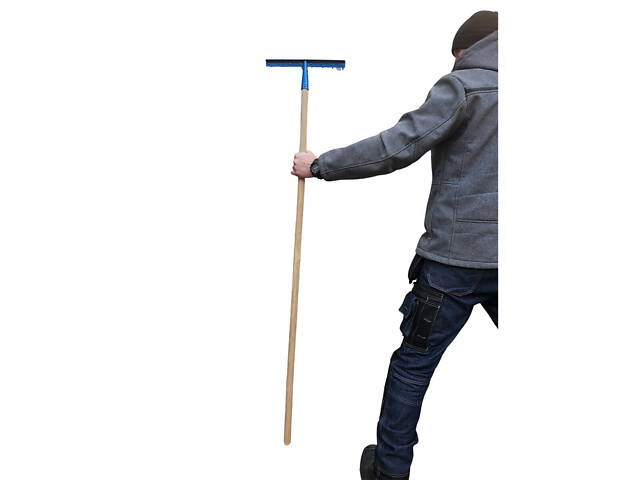 Грабли стальные штыревые с 8 зубьями c держаком (черенком) 1.2 м - Фото 5