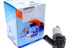 GRAF AWP005 Насос системи охолодження (додатковий) Audi A4 00-09/Opel Omega B 94-03/Vectra B 95-98/Seat Exeo