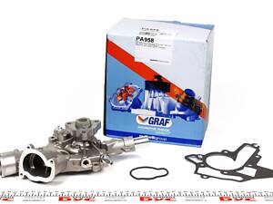 GRAF PA958 Насос воды Opel Astra G/H/Combo/Corsa C/D/Meriva A 1.0/1.2/1.4 00- (B/B) (8 лоп)