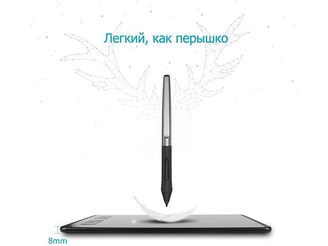 Графический планшет Huion H640P + перчатка - Фото 3