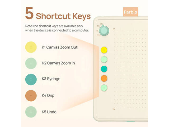 Графічний планшет Parblo Ninos Q Mobile (NINOSQ) - Фото 4