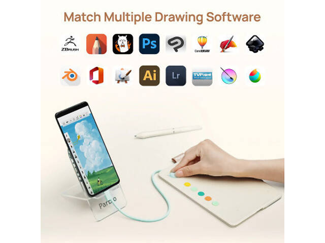 Графічний планшет Parblo Ninos Q Mobile (NINOSQ) - Фото 7