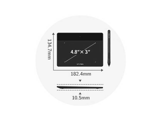 Графічний планшет XP-Pen Deco Fun Black (Deco Fun XS_BK) - Фото 8