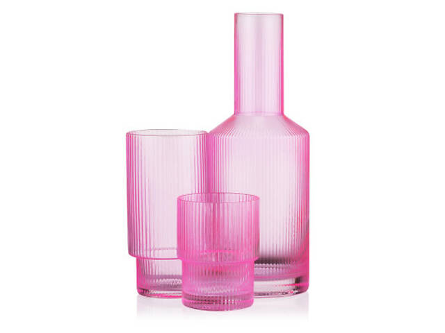 Графин Ardesto 800мл, боросилікатне скло, рожевий (AR2690GPN) - Фото 4