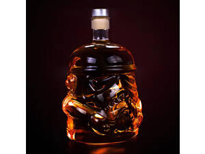 Графин для алкоголю RESTEQ у формі шолома штурмовика із Зоряних Воєн — оригінальний графин Star Wars