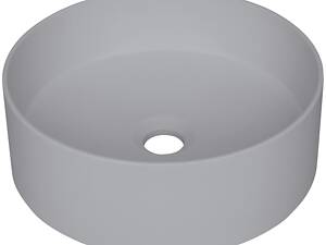 Гранітний умивальник Deante SILIA , для стільниці, сірий металік (CQS_SU4S)