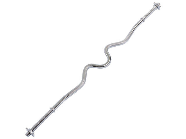 Гриф для штанги Z-подібний, хромований 1.2 м, 25 мм - Фото 1