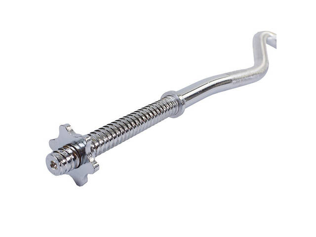 Гриф для штанги Z-подібний, хромований 1.2 м, 25 мм - Фото 2