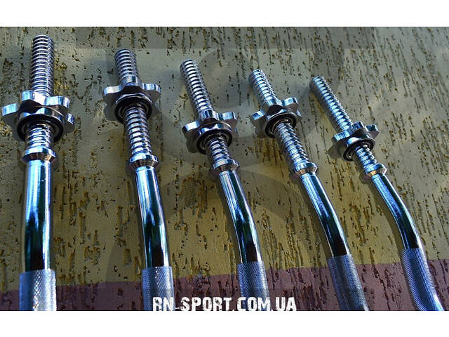 Гриф для штанги Z-подібний, хромований 1.2 м, 25 мм - Фото 6