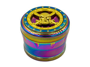 Гриндер для измельчения табака ASHTRAY HL-198 Череп+Сабля Rainbow (10896-hbr)