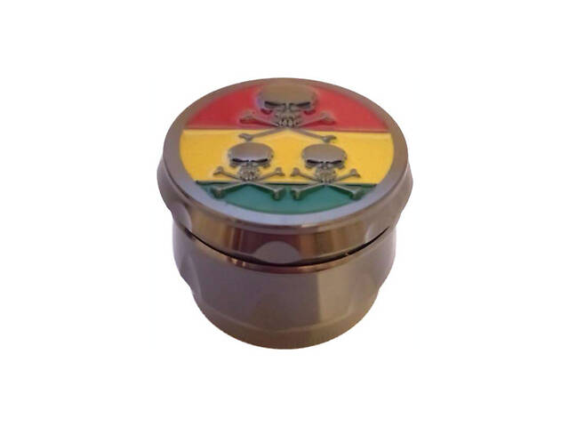 Гриндер для измельчения табака ASHTRAY HL-200 Черепа Black (10875-hbr)