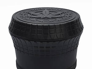 Гриндер для измельчения табака ASHTRAY HL-201 Конопля Black (10879-hbr)