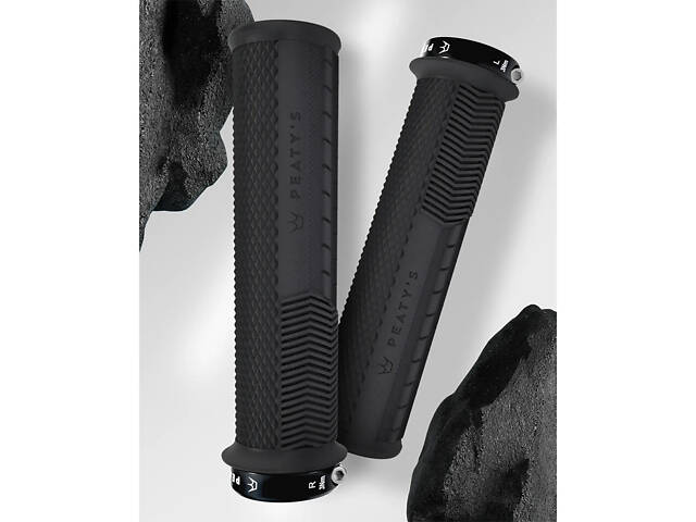 Гріпси Peaty's Monarch Grip Knurl, Thin 30>32mm, Race Control, Black - Фото 1