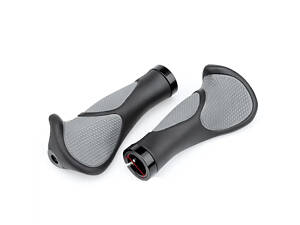 Грипсы TUOTO BT-018 анатомические, Lock, 140 мм. черный/серый (BT-018)