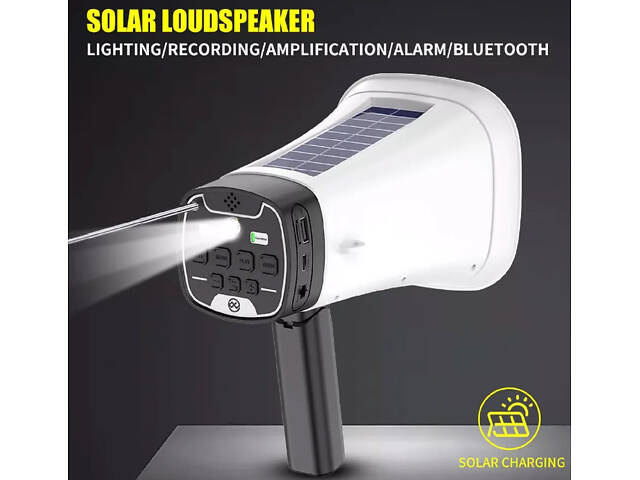 Гучномовець L026 Bluetooth на сонячній батареї, чорно-білий - Фото 2