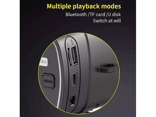 Гучномовець L026 Bluetooth на сонячній батареї, чорно-білий - Фото 4