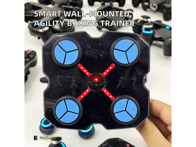 Груша боксерський тренажер на стіну для дітей, Intelligent Boxing Machine STC-15 Bluetooth - Фото 10