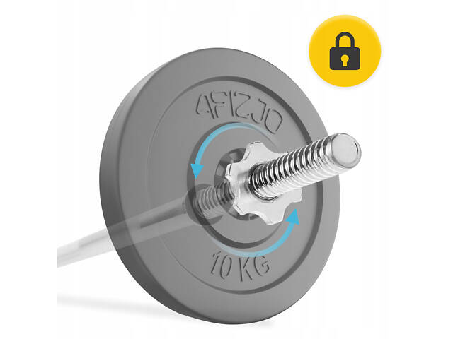 Гриф для штанги прямий 4FIZJO 180 см 25 мм (P-5905973401135) - Фото 7