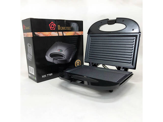 Гриль бутербродниця сендвічниця DOMOTEC MS-7709, бутербродниця побутова, домашній гриль для шаурми - Фото 2