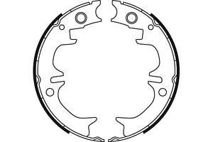 Комплект гальмівних колодок, стоянкове гальмо TRW GS8714