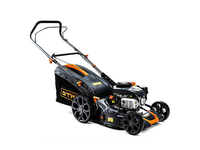 GTM Газонокосарка бенз. LM48, 5к.с., ширина захвата 48см, высота скош. 30-80мм, травосборник 70л, несамоходная - Фото 1