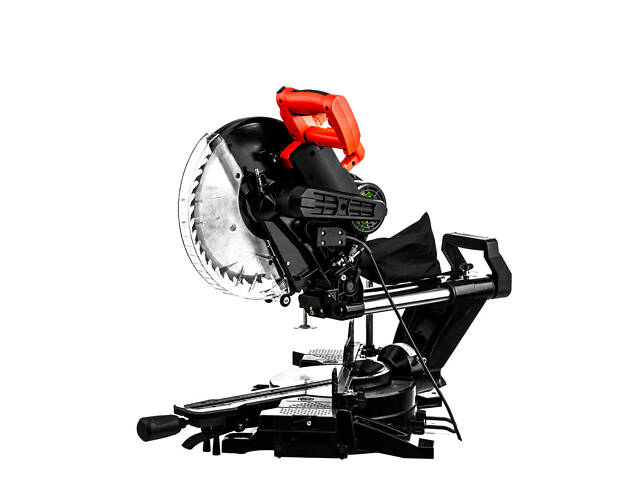 GTM Пила торцовочная HM1245 1800Вт, 305*30мм, 3800б/мин, с протяжным механизмом и лазером - Фото 3