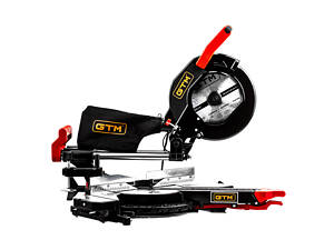 GTM Пила торцовочная HM1032 2000Вт, 255*30мм, 2шв.-3200/4500об/мин, с протяжным механизмом и лазером.