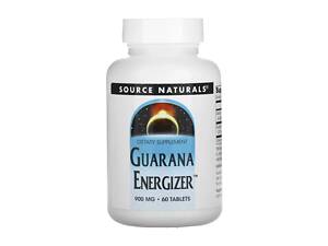 Гуарана Source Naturals Guarana Energizer™ 900 mg 60 tabs (1086-2023-10-2696)