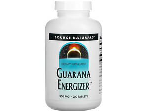 Гуарана Source Naturals Guarana Energizer 900 мг 200 таб