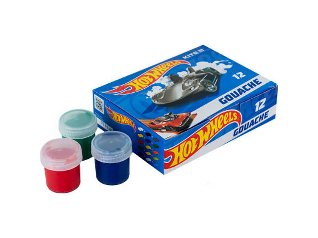 Гуашеві фарби Kite Hot Wheels 12 кольорів, 20 мл (HW23-063) - Фото 3