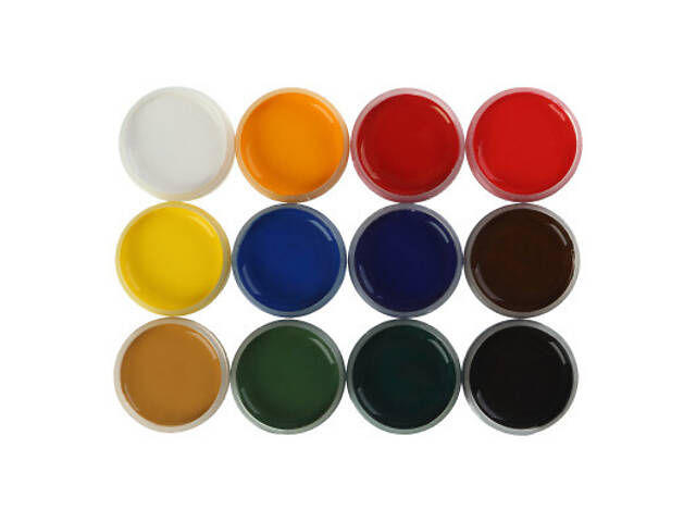 Гуашеві фарби ZiBi Classic 12 кольорів х 20 мл (ZB.6612) - Фото 3