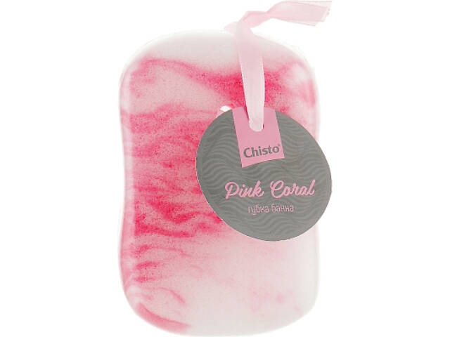 Губка для купання Chisto Pink Coral (4823098407676) - Фото 1
