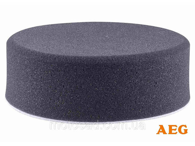 Губка полірувальна м'яка, з липучкою 'Велкро' AEG : Ø150 x 50 мм - Фото 1