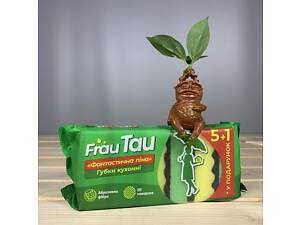 Кухонные губки Frau Tau Фантастическая пена, 5+1