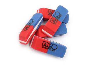 Гумка (ластик) для стирання червоно-синя Neo line 4 см L12261