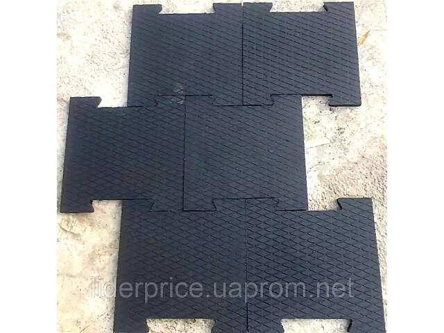 Гумове покриття, Ластівчин хвіст 50 х 50 х 2 см - Фото 4