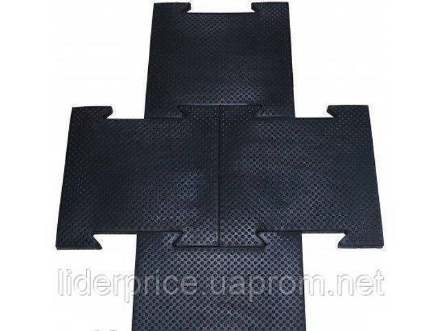 Гумове покриття, ластівчин хвіст 70 х 70 х 2 см, лита гума, оригінал! - Фото 1